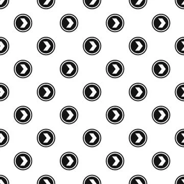 Arrow right button pattern, simple style Stock Illustration