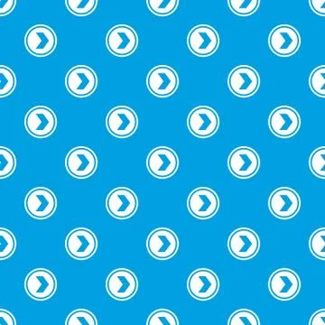 Arrow to right in circle pattern seamless blue Illustrazione stock