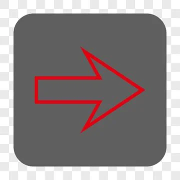 Arrow Right Interface Toolbar Button Illustrazione stock
