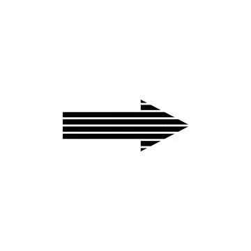 Arrow, right, navigation icon. Element of direction icon. Signs and symbols c Stockillustratie