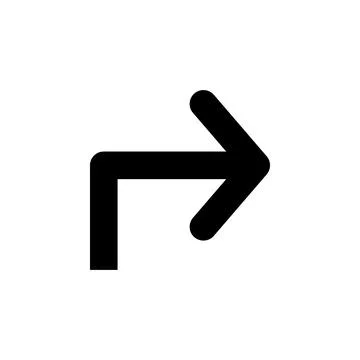 Arrow, right, navigation icon. Element of direction icon. Signs and symbols c Illustration