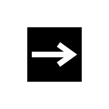 Arrow, right, navigation icon. Element of direction icon. Signs and symbols c Stock Illustration
