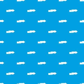 Arrow to right pattern seamless blue Illustrazione stock