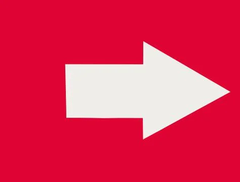 Arrow to the right on red Stock Illustration
