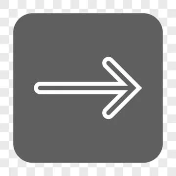 Arrow Right Rounded Square Button Stock Illustration