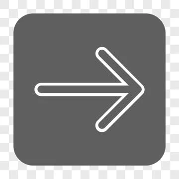 Arrow Right Rounded Square Button 스톡 일러스트