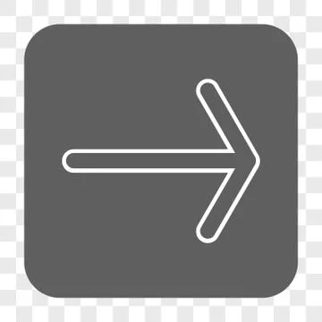 Arrow Right Rounded Square Button イラスト素材