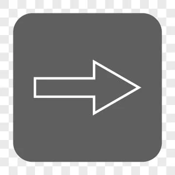 Arrow Right Rounded Square Button 스톡 일러스트