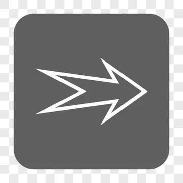 Arrow Right Rounded Square Button 스톡 일러스트