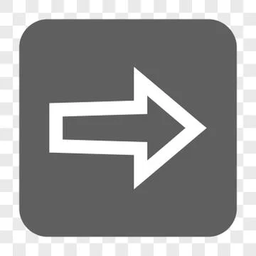 Arrow Right Rounded Square Button 스톡 일러스트