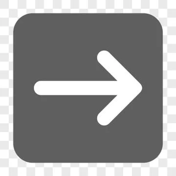 Arrow Right Rounded Square Button 스톡 일러스트
