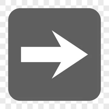 Arrow Right Rounded Square Button Illustrazione stock
