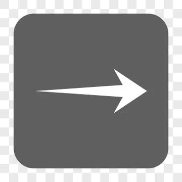 Arrow Right Rounded Square Button Illustrazione stock