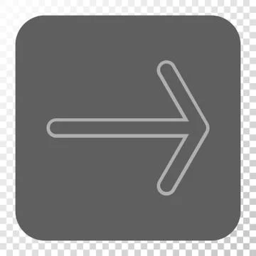 Arrow Right Rounded Square Button 스톡 일러스트