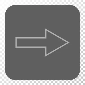 Arrow Right Rounded Square Button 스톡 일러스트