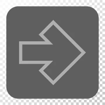 Arrow Right Rounded Square Button Stock Illustration