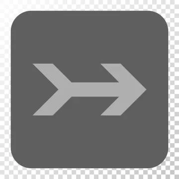 Arrow Right Rounded Square Button 스톡 일러스트