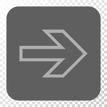 Arrow Right Rounded Square Button Stock Illustration
