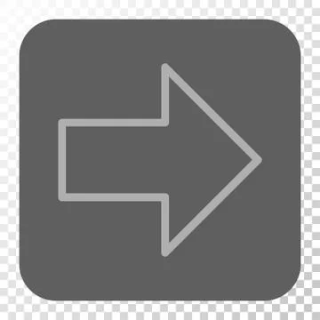 Arrow Right Rounded Square Button 스톡 일러스트