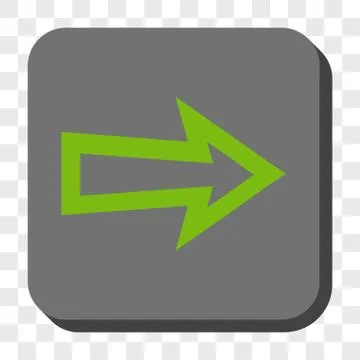 Arrow Right Rounded Square Button Stock Illustration