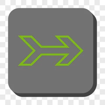 Arrow Right Rounded Square Button 스톡 일러스트
