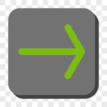 Arrow Right Rounded Square Button Illustrazione stock