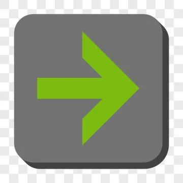 Arrow Right Rounded Square Button Illustrazione stock