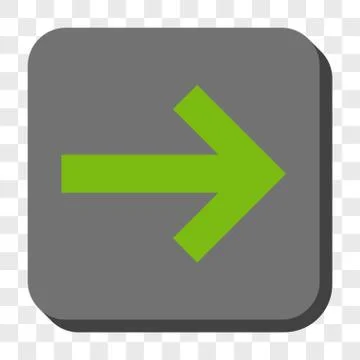 Arrow Right Rounded Square Button Illustrazione stock