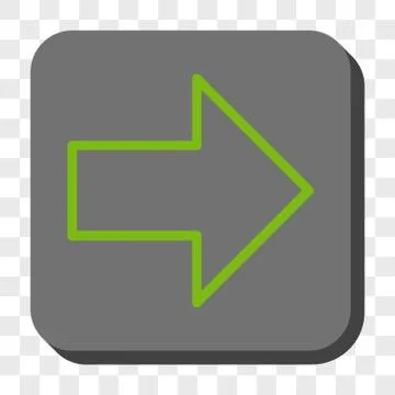 Arrow Right Rounded Square Button 스톡 일러스트