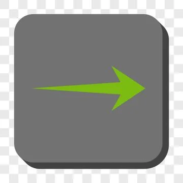 Arrow Right Rounded Square Button Illustrazione stock