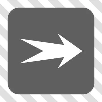 Arrow Right Rounded Square Button 스톡 일러스트