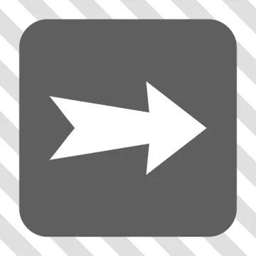 Arrow Right Rounded Square Button 스톡 일러스트