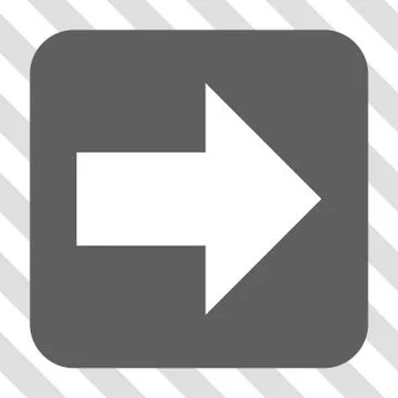 Arrow Right Rounded Square Button Stock Illustration