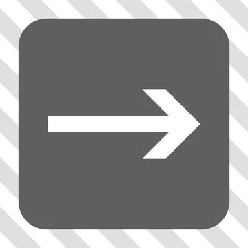 Arrow Right Rounded Square Button 스톡 일러스트