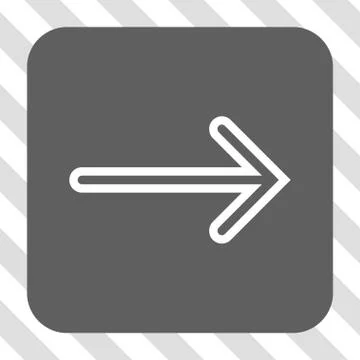 Arrow Right Rounded Square Button Illustrazione stock