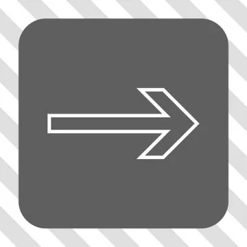 Arrow Right Rounded Square Button Illustrazione stock