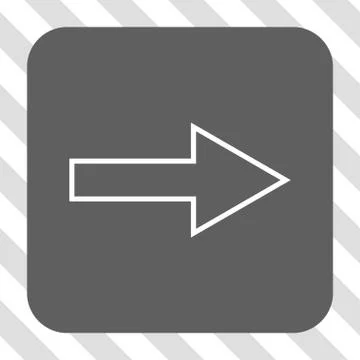 Arrow Right Rounded Square Button Illustrazione stock