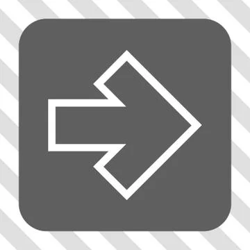 Arrow Right Rounded Square Button Stock Illustration