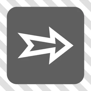 Arrow Right Rounded Square Button 스톡 일러스트