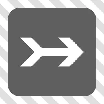 Arrow Right Rounded Square Button 스톡 일러스트