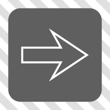 Arrow Right Rounded Square Button 스톡 일러스트