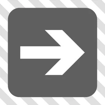 Arrow Right Rounded Square Button 스톡 일러스트