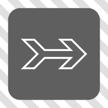 Arrow Right Rounded Square Button 스톡 일러스트