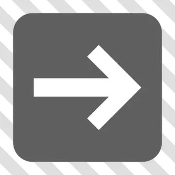 Arrow Right Rounded Square Button Illustrazione stock