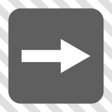 Arrow Right Rounded Square Button Stock Illustration