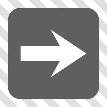 Arrow Right Rounded Square Button Illustrazione stock