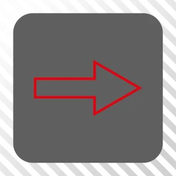 Arrow Right Rounded Square Button Illustrazione stock