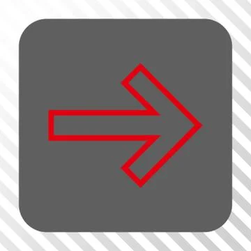 Arrow Right Rounded Square Button Illustrazione stock