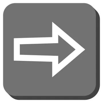Arrow Right Rounded Square Glyph Icon Stock Illustration