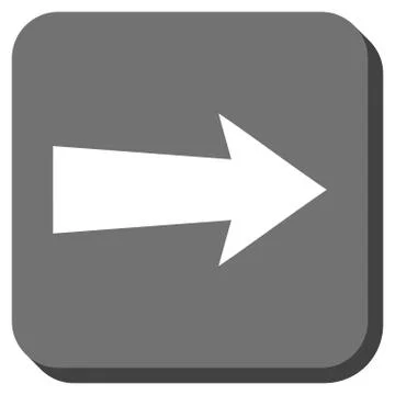 Arrow Right Rounded Square Vector Icon Stock Illustration